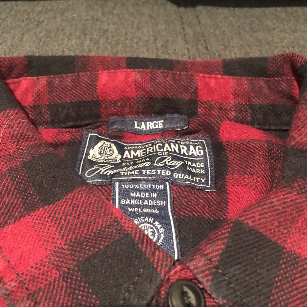 ❌SOLD❌ American Rag Cotton Long Sleeve Flannel - Picture 2 of 4